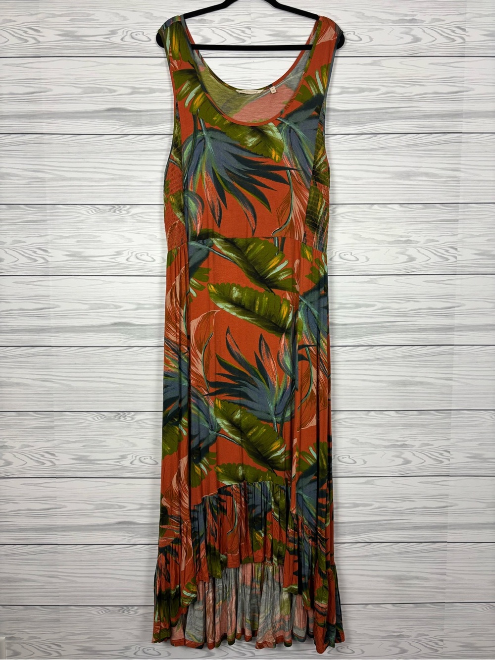Soft Surroundings Fabiana floral sleeveless dress high-low size large - Picture 2 of 8